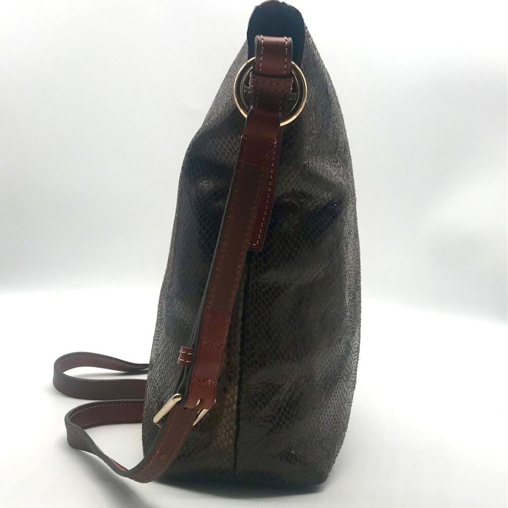 Dooney & Bourke Kitney Brown Python Leather Dixon… - image 4